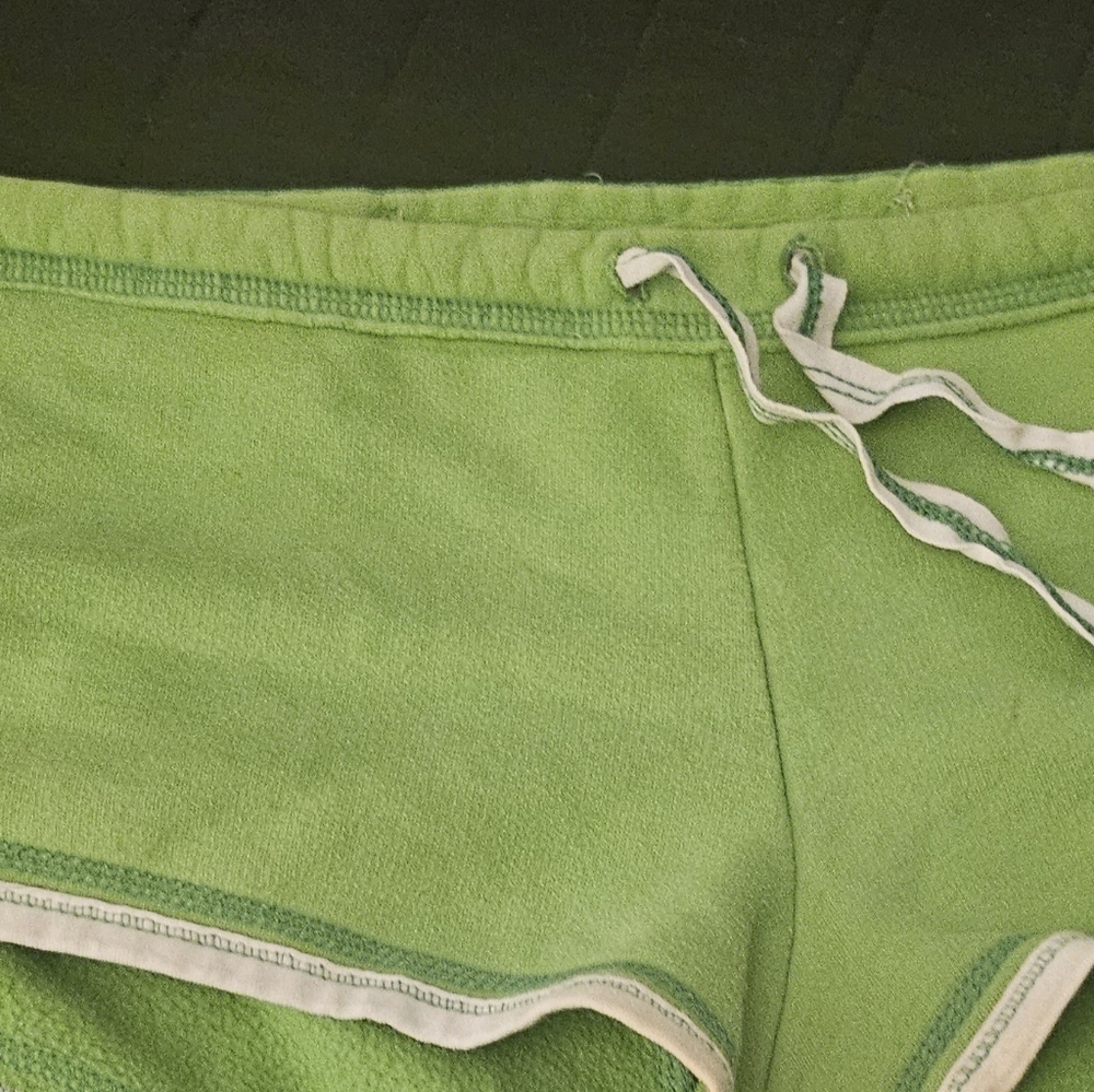 Hollister Lime Green Terry Shorts